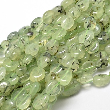 Pépites de prehnite naturelles brins de perles G-J336-06-1