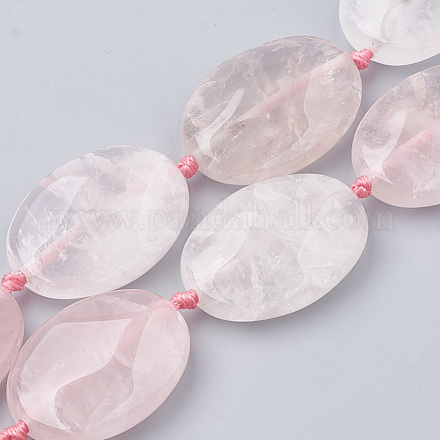 Chapelets de perles en quartz rose naturel G-T105-12-1