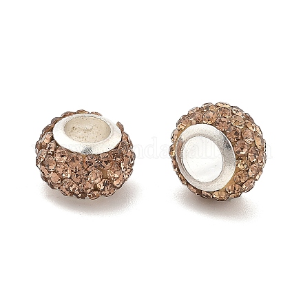 Рондель полимерная глина европейские бусины FIND-U001-01G-1