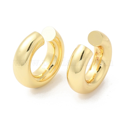 Rack Plating Brass Round Cuff Earrings EJEW-R150-16G-1