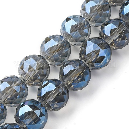 Прозрачные стеклянные бусины гальваническим пряди EGLA-N002-34E-F04-1