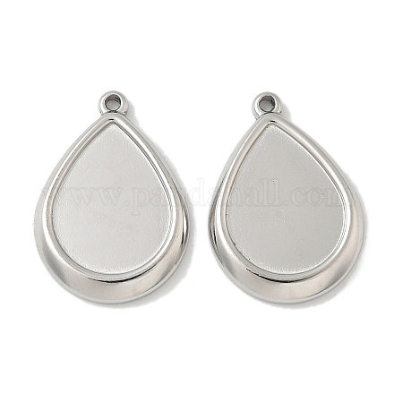 Оправы для подвесок из нержавеющей стали 304 в виде кабошонов STAS-D127-12P-1