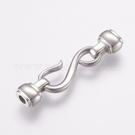304 Stainless Steel Hook and S-Hook Clasps STAS-E144-146P-1