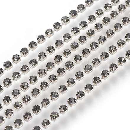 Cadenas de strass Diamante de imitación de bronce CHC-S6-17S-1