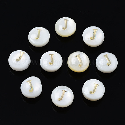 Perles de coquillages naturels d'eau douce SHEL-S278-036J-1