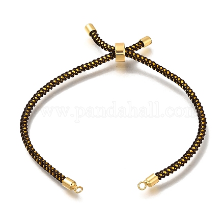 Изготовление браслета-слайдера из плетеного хлопкового шнура MAK-R001-01G-06-1