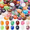 100Pcs Imitation Gemstone Acrylic Beads, Oval, 19x15x7mm, Hole: 2mm