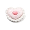 Opaque Resin Cabochon, Heart, 19x24.5x7.5mm