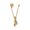 Rack Plating Brass Chain Extender,  Long-Lasting, Lead Free & Cadmium Free, Real 18K Gold Plated, 63mm