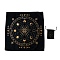 Polyester Tablecloth & Velvet Bag Kits, for Divination, Tarot Card, Black, 182x138x4mm