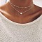 Alloy Pendant Necklaces for Women, Platinum, Heart, 11.61 inch(29.5cm)