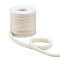 10Yard Solid-colored Hollow Out Polyester Ribbons, Clothes Accessories, Round, Old Lace, 3/8 inch(10mm)