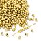 Plating Acrylic Beads, Round, Golden Plated, 4mm, Hole: 1mm, about 14000pcs/500g