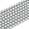 Frosted Glass Pearl Beads Strands, Round, Aqua, 8mm, Hole: 0.7mm, about 51~52pcs/strand, 15.94~16.02''(40.5~40.7cm)