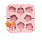 Food Grade DIY Silicone Molds, Lollipop Moulds, Chocolate Hard Candy Sucker Maker, Flower, 120x120x15mm