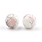 Drawbench & Baking Painted Glass Beads Strands, Round, Pink, 4mm, Hole: 1.1~1.3mm, about 200pcs/strand, 31.4 inch