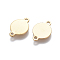Ion Plating(IP) 304 Stainless Steel Links connectors, Flat Round, Golden, 10x14.5x0.7mm, Hole: 1.2mm