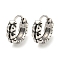 316 Surgical Stainless Steel Hoop Earrings, Ring, Antique Silver, 14x4.5mm