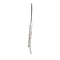 Brass Micro Pave Clear Cubic Zirconia Big Pendants, Tassel, Platinum, 74x2x1mm, Hole: 1.6mm