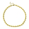 Ion Plating(IP) 304 Stainless Steel Bead Necklaces, Golden, 14.57 inch(37cm)