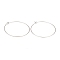 316L Surgical Stainless Steel Hoop Earring Findings, Wine Glass Charms Findings, Stainless Steel Color, 25x0.8mm, 20 Gauge