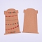 Hair Clip Display Cards, Kraft Paper Cards for Hair Barrettes Accessories Display, with Heart Pattern, Rectangle, Peru, Heart Pattern, 160x80x0.2mm
