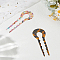 2Pcs 2 Colors U-shaped Cellulose Acetate(Resin) Hair Forks, Vintage Decorative Hair Accessories for Woman Girls, Mixed Color, 130mm, 1pc/style