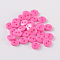 2-Hole Flat Round Resin Sewing Buttons for Costume Design, Deep Pink, 11.5x2mm, Hole: 1mm