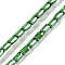 Electroplate Glass Beads Strands, Pearl Luster Plated, Faceted, Column, Green, 6.5x4mm, Hole: 0.8mm, about 80pcs/strand, 20.08''(51cm)