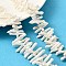 Natural Baroque Keshi Pearl Beads Strands, Cultured Freshwater Pearl, Stick, Grade 4A+, Seashell Color, 11~28x2.5x2.5mm, Hole: 0.5mm, about 102~142pcs/strand, 14.76~16.14''(37.5~41cm)