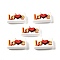 200Pcs Printed  Opaque Acrylic Beads, Rectangle with Word Love, Mixed Color, 18.5x10x6mm, Hole: 2mm