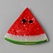 Opaque Resin Cabochons, Imitation Fruit, Watermelon, 46x47x6.5mm