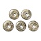 Natural Pyrite Pendants, Donut/Pi Disc Charms, 40~41x7~8mm, Hole: 8mm
