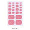Solid Color Full-Cover Glitter Toenail Wraps, Glitter Powder Self-adhesive Toenail Art Polish Decals, for Woman Girls DIY Toenails Art Design, Light Coral, 92x57mm, 20pcs/sheet