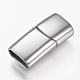 304 Stainless Steel Magnetic Clasps with Glue-in Ends X-STAS-G157-14P-14x8mm-1