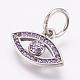 Rhodium Plated Thailand 925 Sterling Silver Charms STER-G018-31C-1