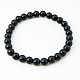 Fashion Black Agate Stretch Bracelets BJEW-G119-36-1