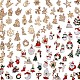 100 stücke weihnachten legierung emaille charms JX156A-1