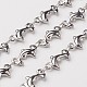 304 Stainless Steel Dolphin Link Chains CHS-L015-22-1