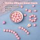 100Pcs Silicone Beads Round Rubber Bead 15MM Loose Spacer Beads for DIY Supplies Jewelry Keychain Making JX459A-2