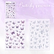 2 Sheets Butterfly PET Waterproof Self Adhesive Stickers PW-WG58141-04-1
