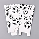 サッカーの型紙のポップコーンボックス  ポップコーン/キャンディー/サンクボックス  パーティーデコレーション  ブラック  16.3x15.7x0.1cm  完成品：11.8x7.8x8cm CON-L019-B-04-1