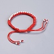 Pulseras de cordón trenzado de nylon ajustable BJEW-JB04334-02-3