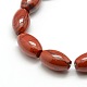 Oval Natural Red Jasper Beads Strands G-P062-08-3