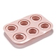 Moules ronds plats en silicone DIY-I059-07-3