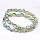 Electroplate Glass Beads Strands EGLA-Q066-03-2