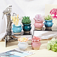 Nbeads 6 pz vasi da fiori in ceramica colorati BOTT-NB0001-03-5