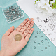 DICOSMETIC 200Pcs 5 Styles Flat Round Beads Stainless Steel Spacer Beads Loose Beads Disc Rondelle Slices Beads Jewelry Making Beads for DIY Bracelet Necklace Earring Craft Supplies STAS-DC0007-56-2