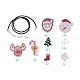 Fabrication de collier et boucles d'oreilles de Noël DIY-JP0003-41-4