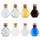 PH Pandahall 8 Stück farbige Mini-Glasflaschen AJEW-PH0018-02-1